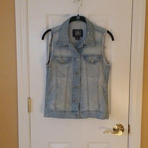 Rock & Republic Denim Acid Wash Vest